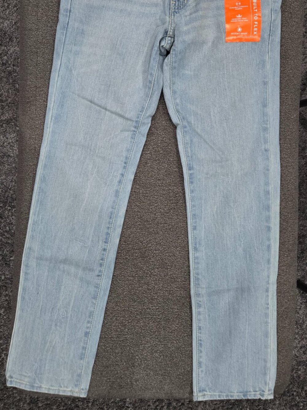 Urban Pipeline Slim Light Wash Denim Jeans Stretch 5-Pocket Button Zip Men's NEW - Picture 5 of 6